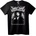 NOONEBRAND Тениска Мафия с Вериги и Пистолет - L, Black