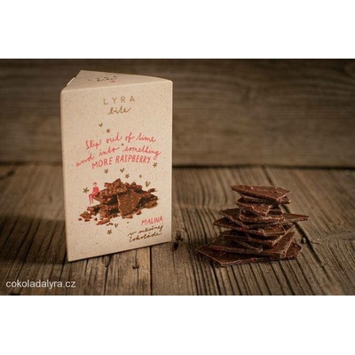 Čokoládovna Lyra Bite Malina mléčná s malinami 120 g