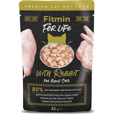 Fitmin For Life Králičí kapsička pro kočky 85 g