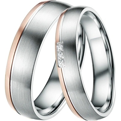 ST-88048 Ocelové snubní prsteny