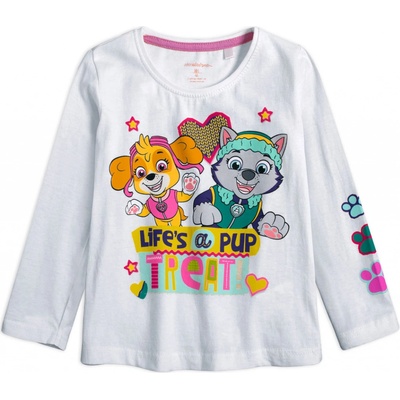 Dívčí tričko PAW PATROL TREAT bílá