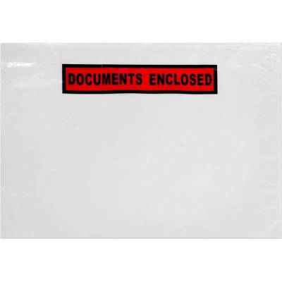 Klasické čiré obálky na dokumenty - s potiskem - 162 x 229 mm (C5) - Čirá