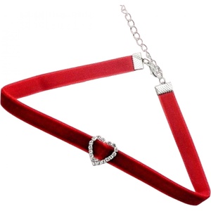 HARAHU Колие Zircon Heart - Бордо KP27490