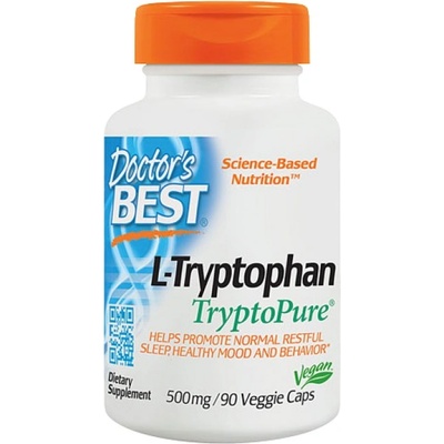 Doctor's Best L-Tryptophan 500 mg | With TryptoPure [90 капсули]