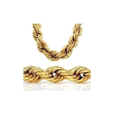 Prosperk Řetízek ocelový zlatý kroucený S4329