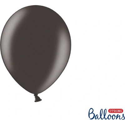 Balónek metalický ČERNÝ 23 cm