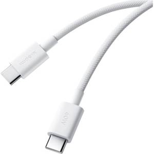 Xiaomi Кабел Xiaomi 3A Braided, от USB-C(м) към USB-C(м), 1m, 60W, бял (BHR0878GL)