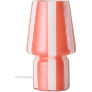 Ellos Home Червена/бяла стъклена настолна лампа (височина 21, 5 cm) Carlo - Ellos Home (2069696-01-0)