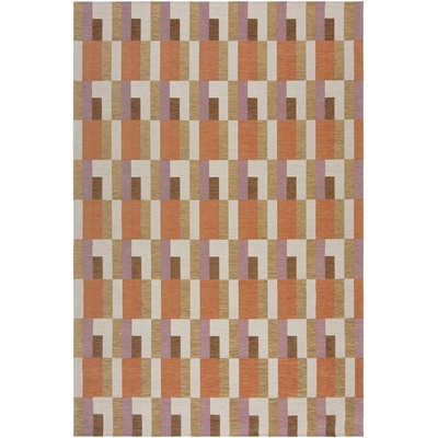 Flair Rugs Оранжево-естествен килим 120x170 cm Riley Block Geo - Flair Rugs (503119377002)