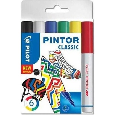 PILOT Pintor Fine Súprava akrylových popisovačov 0,9-1,5mm - Classic 6 ks