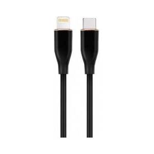 Gembird High-quality silicone USB Type-C to 8-pin charging and data transmission cable 1.5m black