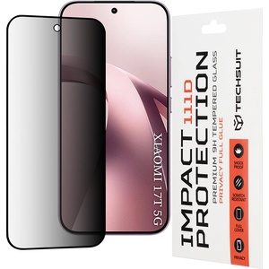 Techsuit Стъклен протектор за поверителност за Xiaomi 17T - 111D Privacy Full Glue - Techsuit - Черен