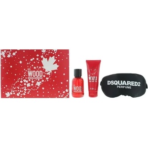 Dsquared2 Dsquared2 Red Wood комплект Тоалетна вода EDT за жени 50 мл + Shower Gel & Shampoo 2-in-1 50 мл + маска за сън