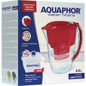 АКВАФОР ФИЛТРИРАЩА КАНА Aquaphor Ametyst 2, 8л с 1бр ФИЛТЪР MFP ЧЕРВЕНА (120003)