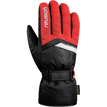 Reusch Bolt Gtx® Junior dětské rukavice blk/blk mel/fire red