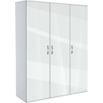 Bogdan Furniture G Трикрилен гардероб Memo. bg, модел BM-Ava 3, бял гланц