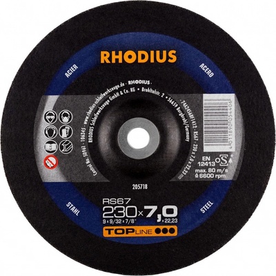 Rhodius Brusný kotouč 230 x 7,0 x 22,23 mm 205718