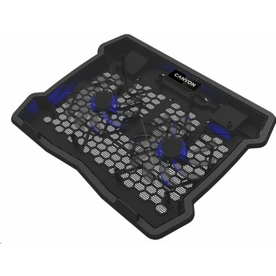 Canyon CNE-HNS03 chladiaci podstavec s ventilátorom pre notebook 10"-15.6", LED podsvietenie, čierny CNE-HNS03