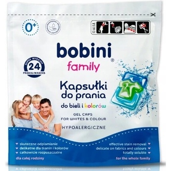 Bobini kapsule na pranie biele farebné 24 PD
