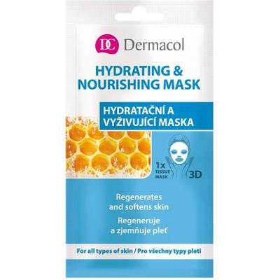 Dermacol Hydrating & Nourishing Mask хидратираща и подхранваща маска за лице 15 ml за жени