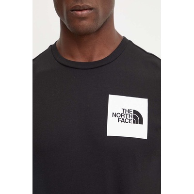 Тениска The North Face Fine Tee в черно с апликация NF0A8A6MJK31 (NF0A8A6MJK31)