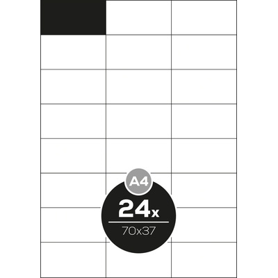 Altryal Etikety Top Stick bílé A4 70 x 37 mm 24 etiket 100 ks