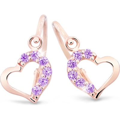 Cutie Jewellery dětské zlaté C2757R-Ametyst
