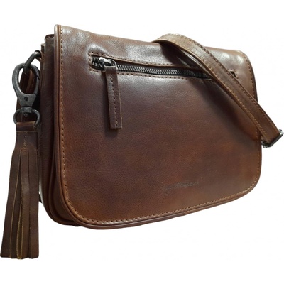Justified dámská kožená crossbody 12.134100 black hnědá
