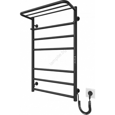 Mario Radiators Банен радиатор-стълба HOME 95W/230V 77x53 cm инокс/черен, десен (MR0075)