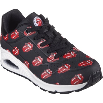 Skechers Дамски маратонки Skechers Rolling Stones Repeat Lick Lyric La Low-Top Trainers Womens - Black/Red