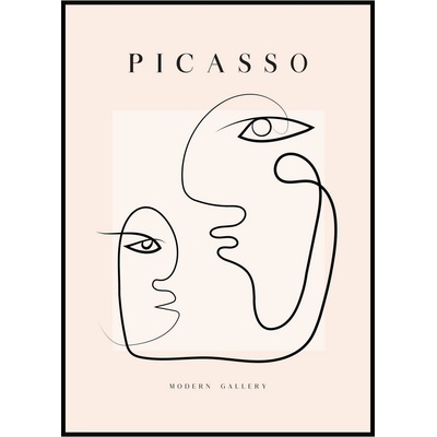 Jen tak z lásky Pablo Picasso - Milenci Rozměr plakátu: 30 x 40 cm