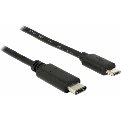 Delock 83333 USB 2.0 USB Micro-B zástrčka USB-C ® zástrčka 0.50m černý