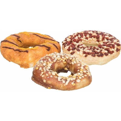 TRIXIE Donuts buvolí kroužky s příchutí kachna treska kuře ø 10 cm