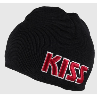 Rock Off čiapka Kiss Red on white Logo KISSBEAN03