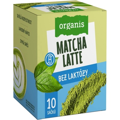 ORGANIS Matcha latte bez laktózy 10 x 27 g