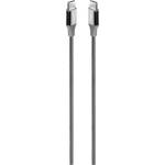 Ttec Кабел ttec - AlumiCable, Fast Charge, USB-C/USB-C, 2 m, 65W, сив (8694470827926)