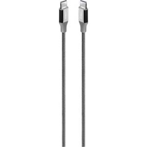 Ttec Кабел ttec - AlumiCable, Fast Charge, USB-C/USB-C, 2 m, 65W, сив (8694470827926)