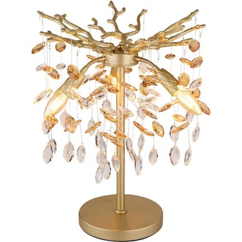 GLOBO 64138TG - Настолна лампа QUEENA 3xE14/40W/230V златна (GL8726)