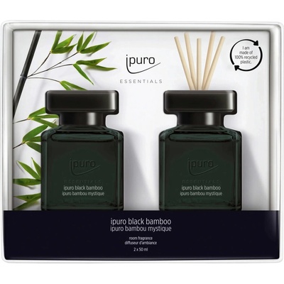 Ipuro Sada aroma difuzérů Essentials, Black Bamboo, 2x 50 ml