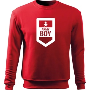 DRAGOWA детски суитшърт Army Boy, червен (7290)