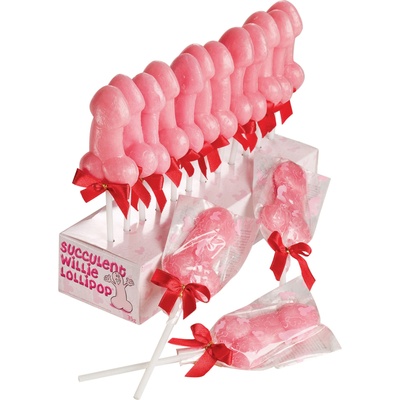 Spencer & Fleetwood Succulent Willie Lollipop 35g Display 24 pcs
