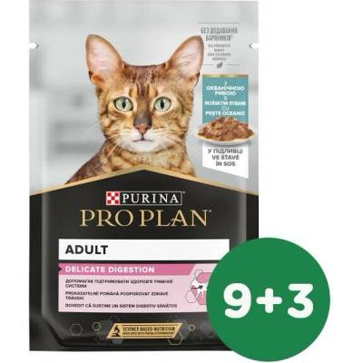 Pro Plan Cat Delicate morské ryby 9 x 85 g