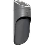 BOWI LED соларен стенен фенер PALESA LED/1W/3, 7V IP65 1800 mAh сив (BW0150)