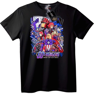 NOONEBRAND Тениска 80-те Avengers - 2XL, Black