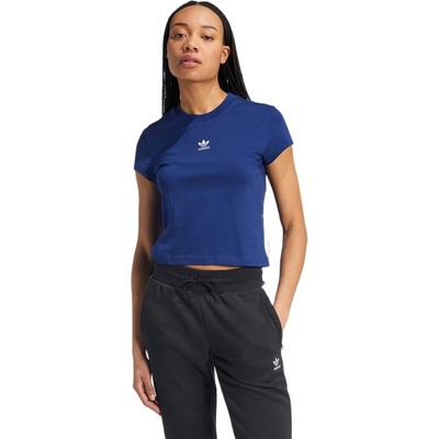 adidas Originals Tričko Essentials Slim Modré IY7336