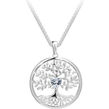 Preciosa Krásny strieborný náhrdelník strom života sparkling tree of life 5329 00