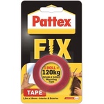 Henkel Самозалепваща лента, двустранна, 19 мм x 1, 5 м, HENKEL "Pattex Fix 120 kg", червена 2848974 (2848974)