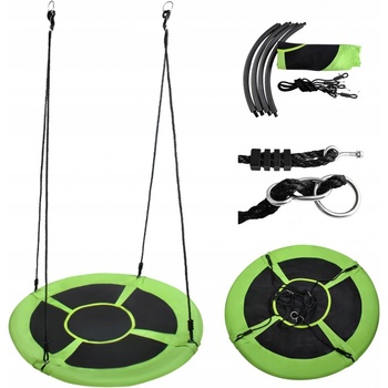 Malatec 23514 Houpačka Čapí hnízdo 100 cm zelenočerná