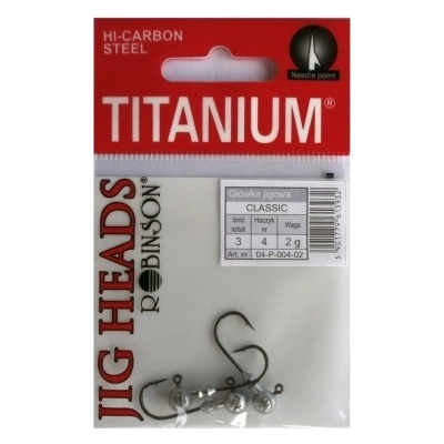 Robinson Jigové hlavy Titanium veľ.4 2g 3 ks