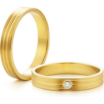 Image 1 of SAVICKI Сватбени халки: злато, плоски . 4 мм